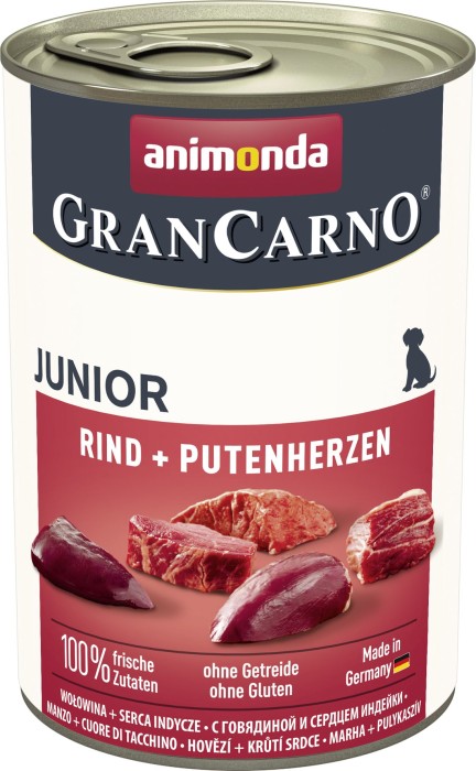animonda GranCarno Junior Rind und Putenherzen 400g