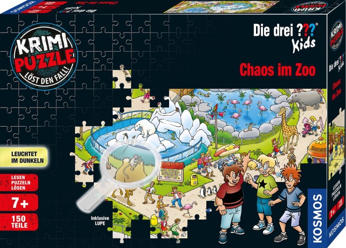 Kosmos Krimi Puzzle: Die drei ??? Kids - Chaos im Zoo
