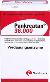 Nordmark Pankreatan 36.000 Kapseln, 100 Stück