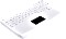 Active Key desinfectable wireless keyboard with touchpad, fully sealed, white, USB, DE (AK-4450-GFUVS-W/GE)