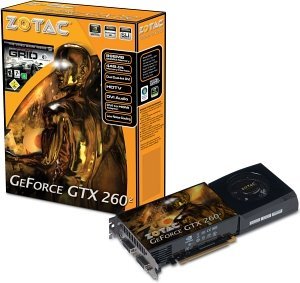 Zotac GeForce GTX 260 65nm², 896MB DDR3, 2x DVI, S-Video