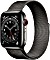 Apple Watch Series 6 (GPS + Cellular) 44mm Edelstahl graphit mit Milanaise-Armband graphit (M09J3FD)