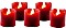 Hellum LED świeczka czerwony 4.2cm, sztuk 6 (572117)