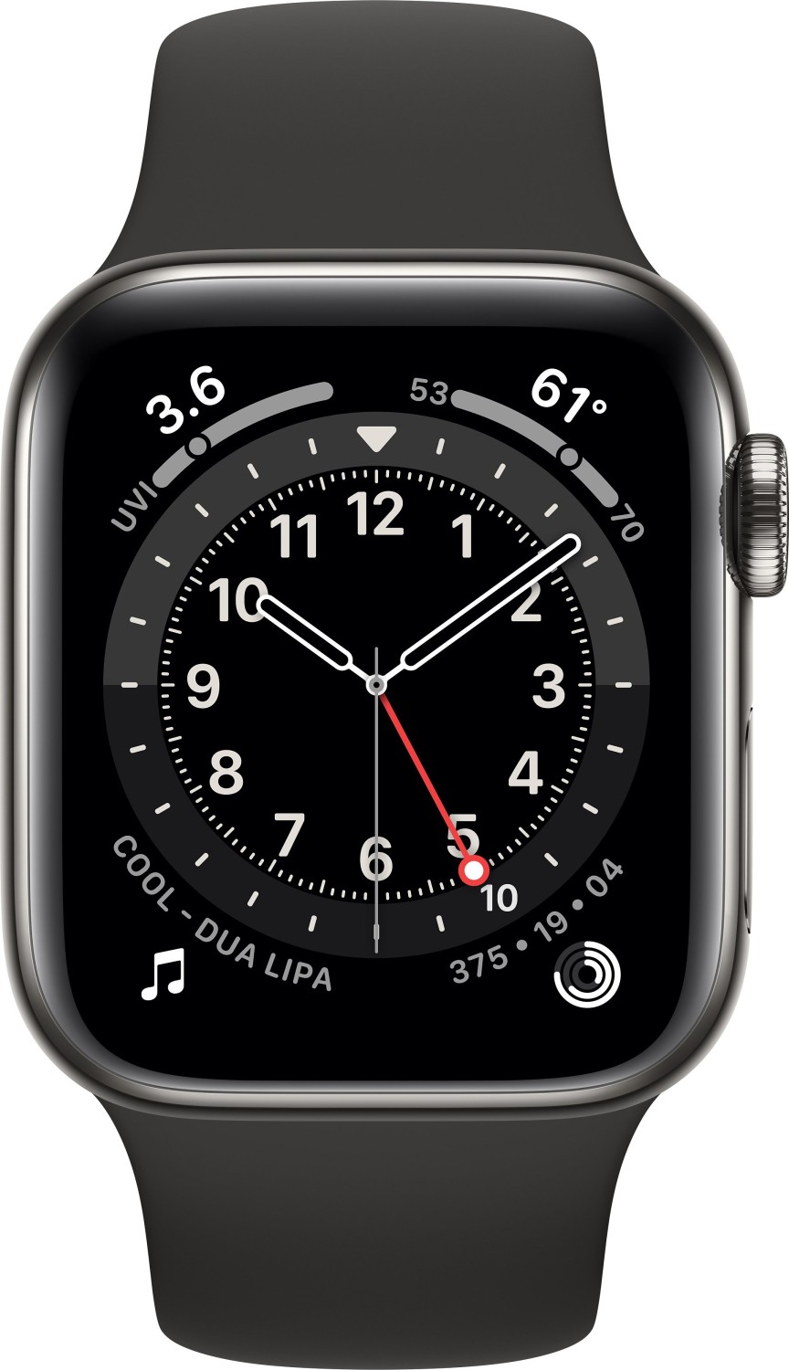 Apple Watch Series 6 (GPS + Cellular) 40mm Edelstahl graphit mit 