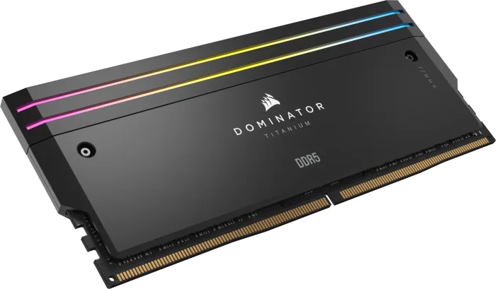 Corsair Dominator Titanium RGB czarny DIMM Kit 96GB, DDR5-6400, CL32-40-40-84, on-die ECC