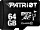 Patriot LX R80 microSDXC 64GB, UHS-I U1, Class 10 (PSF64GMDC10)