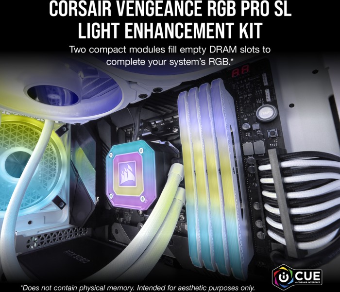 Corsair Vengeance RGB PRO SL Light Enhancement Kit, weiß