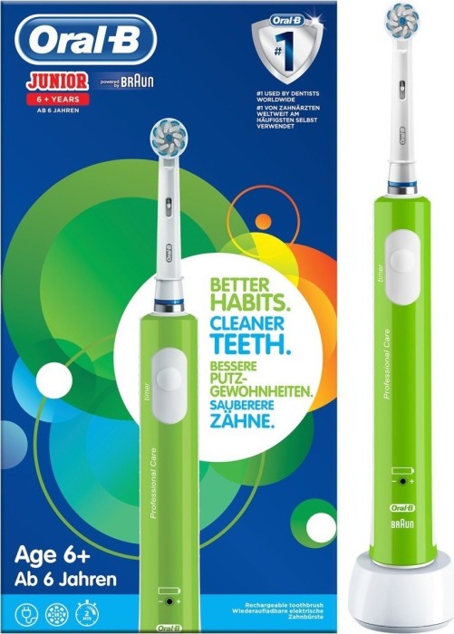 Oral-B Elektrische Zahnbürste Pro1 Junior 6+ Green