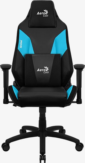 AeroCool Admiral Ice Blue fotel gamingowy, czarny/niebieski