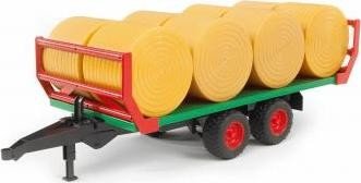 Bruder Bale transport trailer with 8 round bales