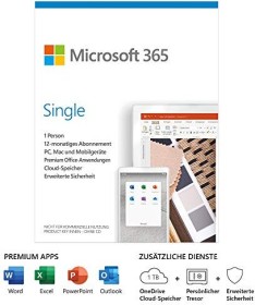 Microsoft Office 365 Single, 1 Jahr, PKC (deutsch) (PC/MAC)