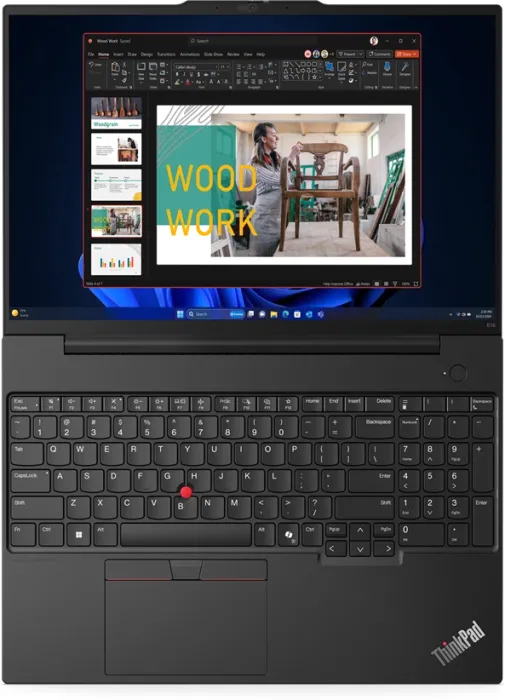 Lenovo ThinkPad E16 G2, Black, Ryzen 5 7535HS, 8GB RAM, 256GB SSD, DE