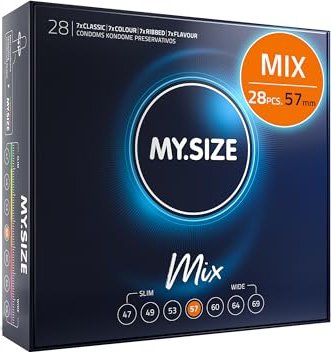 My.Size 57mm Mix Kondom zestaw, 28 sztuk