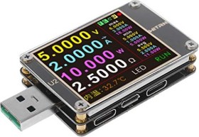 WITRN Qway-U2p USB-Leistungsmonitor und Ladeprotokoll-Analysegerät