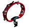 Meinl Mountable Traditional ABS Tambourine Steel Red (TMT2R)
