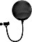 Omnitronic Mikrofon-Popfilter, Metall schwarz (60006250)
