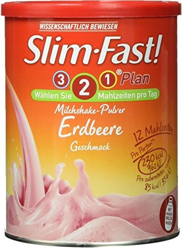 Slim-Fast truskawki Milchshake proszek, 438g