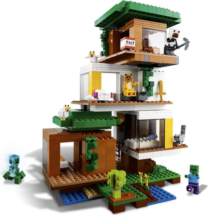 LEGO Minecraft - Nowoczesny domek na drzewie