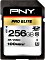 PNY Pro Elite R100/W90 SDXC 256GB, UHS-I U3, Class 10 (P-SD256U3100PRO-GE)