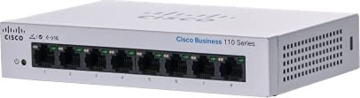 Cisco Business 110 desktop Gigabit switch, 8x RJ-45