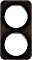 Berker R.1 Rahmen 2fach Holz, Eiche/polarweiß glänzend (10122359)