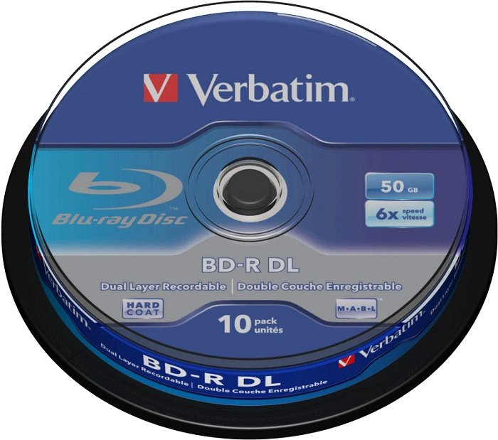 Verbatim M-DISC BD-R DL 50GB, 6x, 10er Spindel