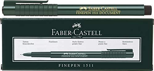 Faber-Castell Finepen 1511 Faserschreiber, 0.4mm, schwarz