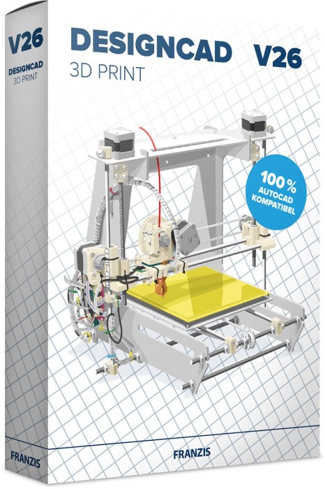 Franzis Design CAD 3D Print V26 (niemiecki) (PC)