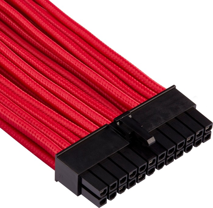 Corsair PSU Cable Kit Type 4 - zestaw startowy - Gen4, czerwony