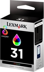 Lexmark Printhead with ink 31 tricolour photo