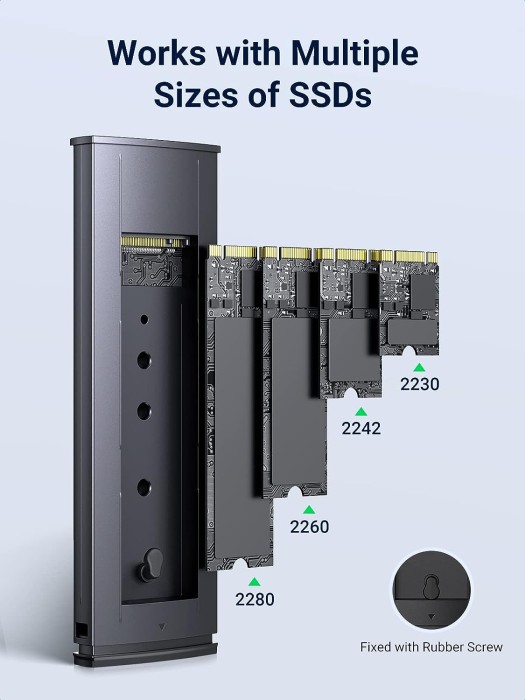 Ugreen M.2 SSD Enclosure, USB-C 3.1