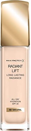 Max Factor Radiant Lift Foundation mit Hyaluronsäure 50 Natural, 30ml