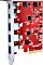 Inateck RedComets U21, 2x USB-C 3.1, 3x USB-A 3.1, PCIe 2.0 x4 (KU5211)
