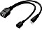 Adaptare USB OTG kabel przejściówka, Micro-B wtyczka/Micro-B gniazdko/USB-A (40228)