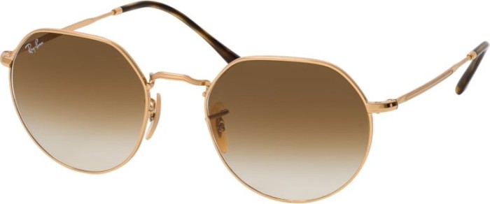 Ray-Ban RB3565 Jack 53mm gold/light brown gradient