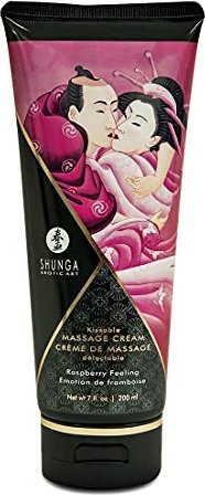 Shunga Kissable masaż cream olejek do masażu Raspberry Feeling, 200ml