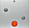 Berker leżaczek z nadruk "0" do przykręcania czerwony soczewka, aluminium matowy (15771404)