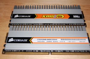 Corsair XMS2 DHX Series DIMM Kit 4GB, DDR2-800, CL5-5-5-18