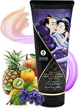 Shunga Kissable masaż cream olejek do masażu Exotic Fruits, 200ml