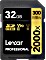 Lexar Professional 2000x Gold Series R300/W260 SDHC 32GB, UHS-II U3, Class 10 (LSD2000032G-BNNAG / LSD2000032G-BNNNG / LSD2000032G-BNNNU)