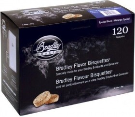 Bradley Smoker Special Blend Räucherbisquetten, 120er-Pack