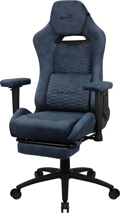 AeroCool ROYAL AeroSuede Steel Blue fotel gamingowy, niebieski