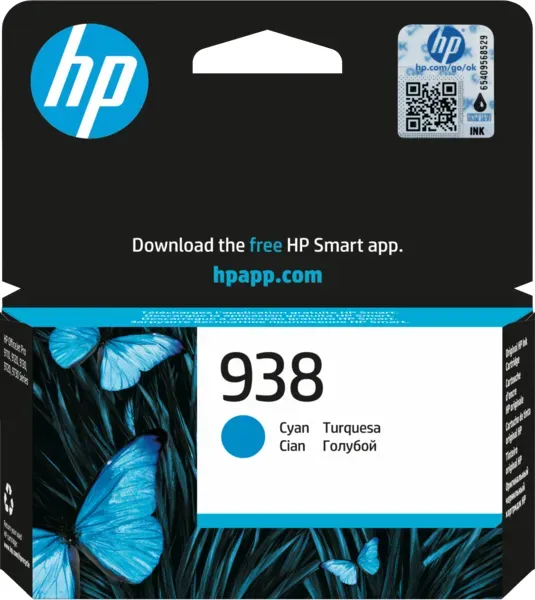 HP tusz 938 błękit