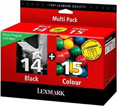 Lexmark Return Druckkopf mit Tinte 14/15 schwarz/dreifarbig