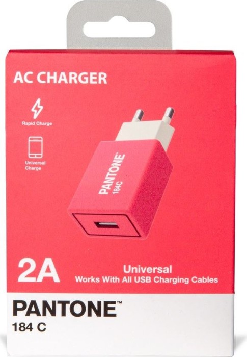 Celly Pantone Wall Charger USB weiß/pink