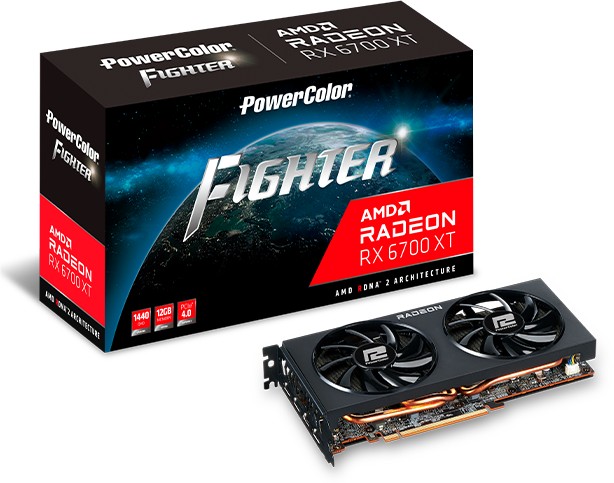 PowerColor Fighter Radeon RX 6700 XT, 12GB GDDR6, HDMI, 3x DP