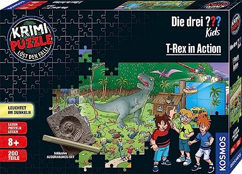 Kosmos Krimi Puzzle: Die drei ??? Kids - T-rex in Action