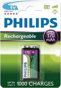 Philips MultiLife 9V-Block NiMH 170mAh