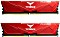 TeamGroup T-Force VULCAN rot DIMM Kit 32GB, DDR5-5600, CL36-36-36-76, on-die ECC (FLRD532G5600HC36BDC01)