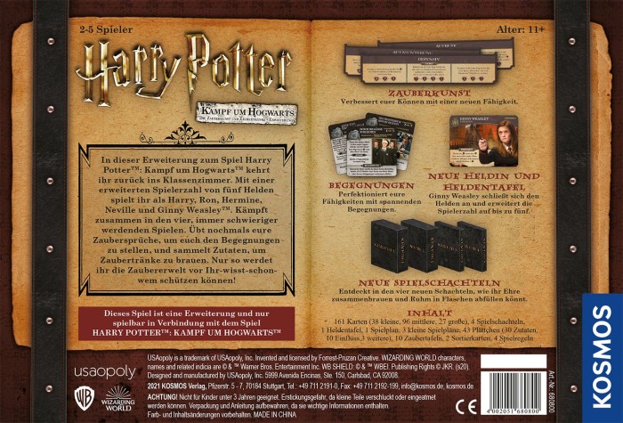Harry Potter - Kampf um Hogwarts: Zauberkunst und Zaubertränke (Erweiterung)